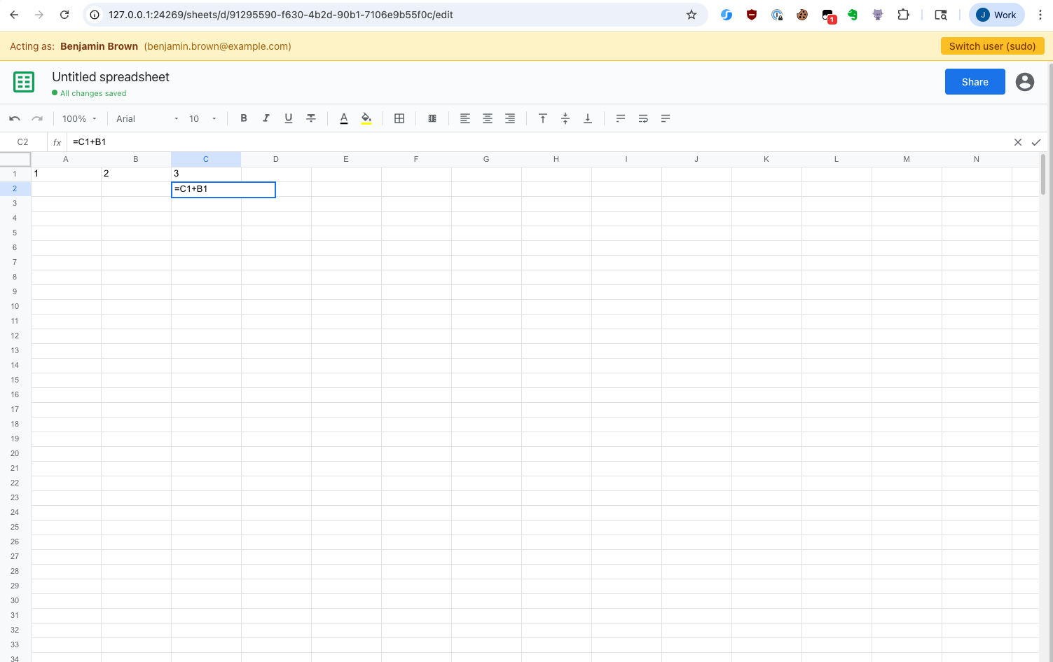 Google Sheets twin